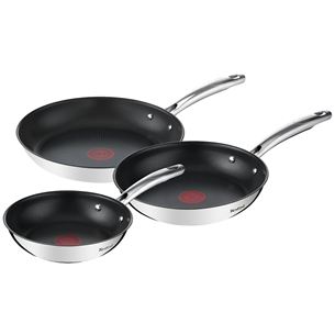 Tefal Duetto+, 20/24/28 cm, 3-osaline, roostevaba teras - Praepannide komplekt G732S334