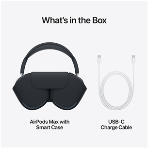 Apple AirPods Max, midnight - Over-ear Wireless Headphones