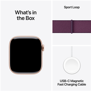 Apple Watch Series 10 GPS, 42 mm, sport loop, roosa alumiinium / lilla - Nutikell