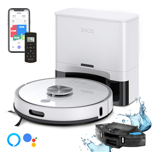 Zaco A10 Plus, Wet & Dry, white - Robot vacuum cleaner