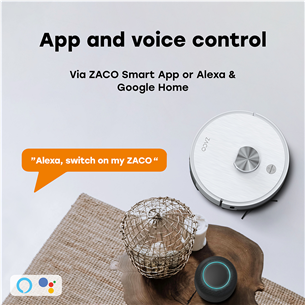 Zaco A10 Plus, Wet & Dry, white - Robot vacuum cleaner