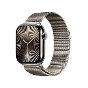 Apple Watch Series 10 GPS + Cellular, 42 мм, Milanese loop, титан / нерж. сталь - Смарт-часы