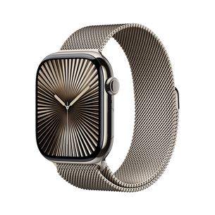 Apple Watch Series 10 GPS + Cellular, 46 мм, Milanese loop, M/L, титан / нерж. сталь - Смарт-часы