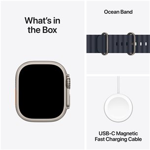 Apple Watch Ultra 2, 49 mm, Ocean Band, tumesinine - Nutikell