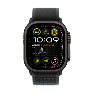 Apple Watch Ultra 2, 49 мм, Trail Loop, S/M, черный титан / черный - Смарт-часы