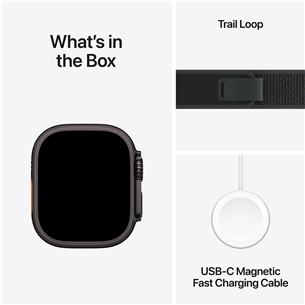 Apple Watch Ultra 2, 49 mm, Trail Loop, S/M, must titaan / must - Nutikell