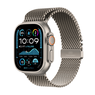 Apple Watch Ultra 2, 49 мм, Titanium Milanese Loop, Medium, нерж. сталь - Смарт-часы