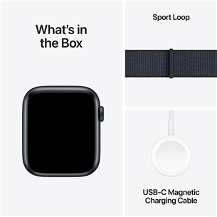 Apple Watch SE, 40 mm, GPS, sport loop, must alumiinium / must - Nutikell