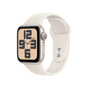 Apple Watch SE, 40 mm, GPS, sport band, S/M, beež alumiinium / beež - Nutikell