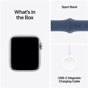 Apple Watch SE, 40 mm, GPS + Cellular, sport band, S/M, hõbe alumiinium / sinine - Nutikell