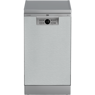 Beko, 10 pace settings, silver - Free standing dishwasher BDFS26040XQ