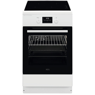 AEG 6000 Series SteamBake, 58 L, width 50 cm, white - Induction hob