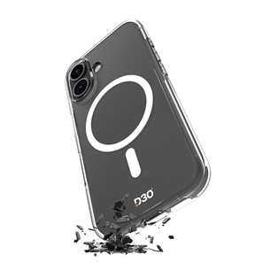 Puro Cover Impact Clear D3O® Bio for iPhone 16, läbipaistev - Ümbris PUIPC1661IMPCLD3OTR