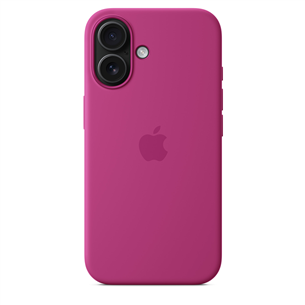 Apple Silicone Case with Magsafe, iPhone 16, fuchsia - Case