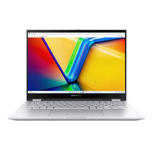 Asus Vivobook S 14 Flip OLED, 14'', 90 Гц, 2.8K, OLED, Ryzen 5, 16 ГБ, 1 ТБ, серебристый - Ноутбук TN3402YA-KN391W