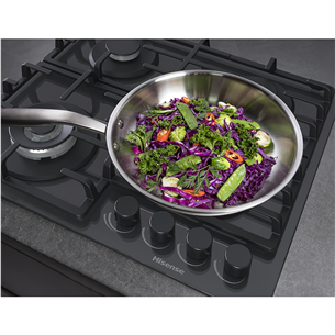 Hisense, width 60 cm, black - Built-in gas hob