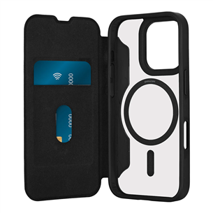 Puro BOOK MAG Booklet Case for iPhone 16 Pro, must - Ümbris PUIPC16P61BKMAGBLK