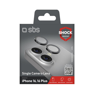 SBS Single protective lenses for camera, iPhone 16 / 16 Plus - Camera lens protector