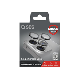 SBS Single protective lenses for camera, iPhone 16 Pro / 16 Pro Max - Kaamera objektiivi kaitseklaas