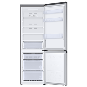 Samsung, No Frost, 344 L, height 186 cm, silver - Refrigerator