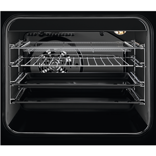 Electrolux 600 Seeria SteamBake, 58 L, laius 60 cm, roostevaba teras - Gaasipliit elektriahjuga