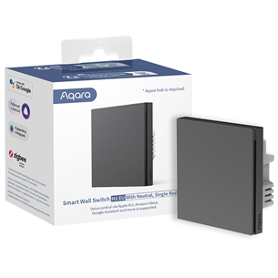 Aqara Wall Switch H1 EU, neutraal, hall - Nutikas lüliti