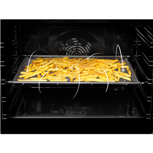 Electrolux 600 Seeria SteamBake, 58 L, laius 50 cm, valge - Gaasipliit elektriahjuga