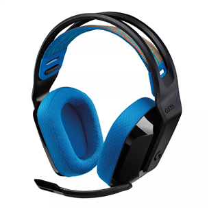 Logitech G535 LIGHTSPEED Wireless, must/sinine - Juhtmevaba peakomplekt