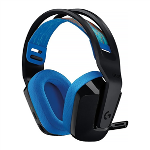 Logitech G535 LIGHTSPEED Wireless, must/sinine - Juhtmevaba peakomplekt