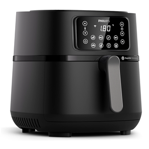 Philips Airfryer 5000 seeria XXL Connected, 7,2 L, 2000 W, must - Kuumaõhufritüür + 2 lisatarvikut