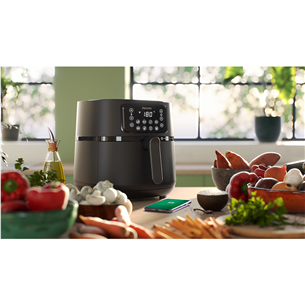 Philips Airfryer 5000 series XXL Connected, 7,2 L, 2000 W, black - Air fryer + 2 accessories