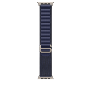 Apple Watch Alpine Loop, 49 mm, Large, natural titanium, navy - Watch band