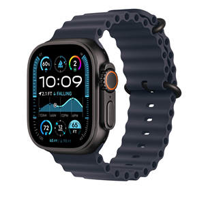 Apple Ocean Band, 49 mm, must titaan, tumesinine - Kellarihm