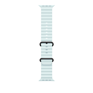 Apple Ocean Band, 49 mm, must titaan, helesinine - Kellarihm