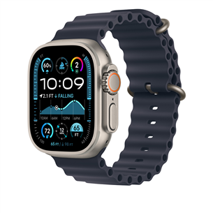 Apple Ocean Band, 49 mm, titaan, tumesinine - Kellarihm