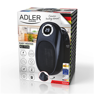 Adler, 1500 W, must - Soojapuhur