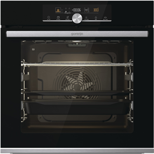 Gorenje, 77 L, katalüütiline puhastus, must - Integreeritav ahi BOSX6747A01BG