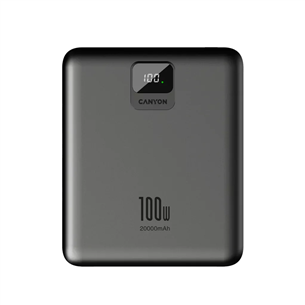 Canyon PB-2008, 100 W, 20000 mAh, dark gray - Power bank CNE-CPB2008DG