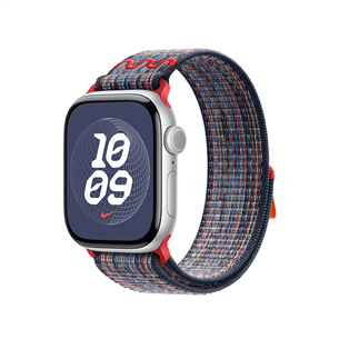 Apple Nike Sport Loop, 42mm, sinine/punane - Kellarihm