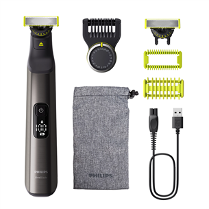 Philips OneBlade Pro 360 Face + body, dark grey - Hybrid trimmer QP6552/15