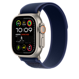 Apple Trail Loop, 49 mm, M/L, titaan, sinine - Kellarihm