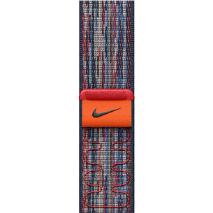 Apple Nike Sport Loop, 46 мм, синий/красный - Ремешок для часов