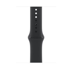 Apple Sport Band, 46 мм, S/M, черный - Ремешок для часов MXM23ZM/A