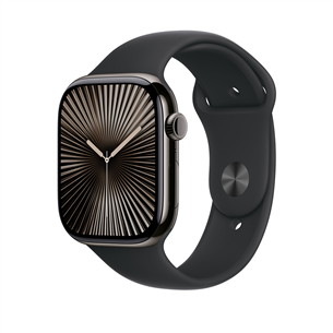 Apple Sport Band, 46 mm, S/M, must - Kellarihm