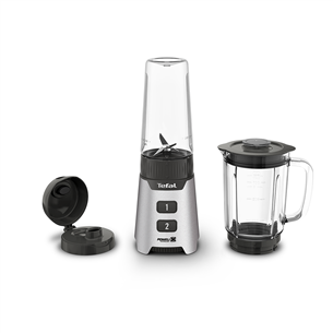 Tefal Minimix, 400 W, silver - Blender + On-the-Go Bottle