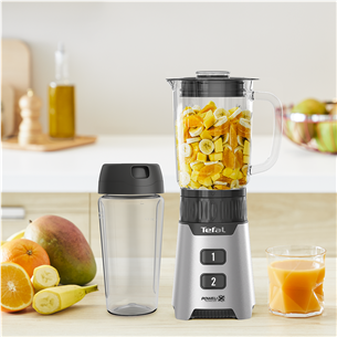 Tefal Minimix, 400 W, silver - Blender + On-the-Go Bottle