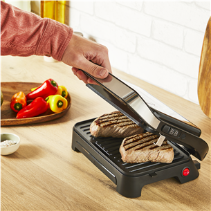 Tefal Inicio Compact, 1000 Вт, нержавеющая сталь – Компактный гриль