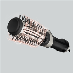 Rowenta Brush Activ, 1000 W, must - Föön-koolutaja