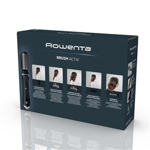 Rowenta Brush Activ, 1000 W, must - Föön-koolutaja