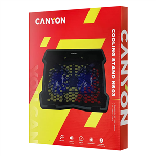 Canyon NS-03 Cooling Stand, 15,6'', black - Notebook cooling stand